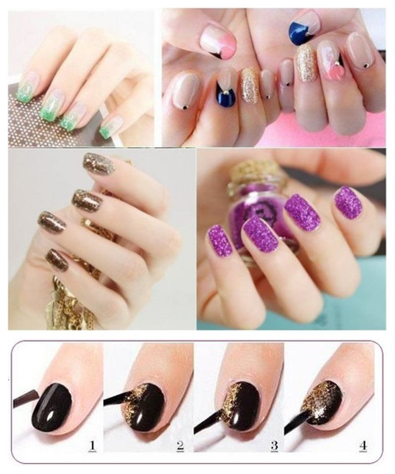 XICHEN 24 Colors Nail Art Make Up Glitter Shimmer Dust Powder Decoration - Image 2